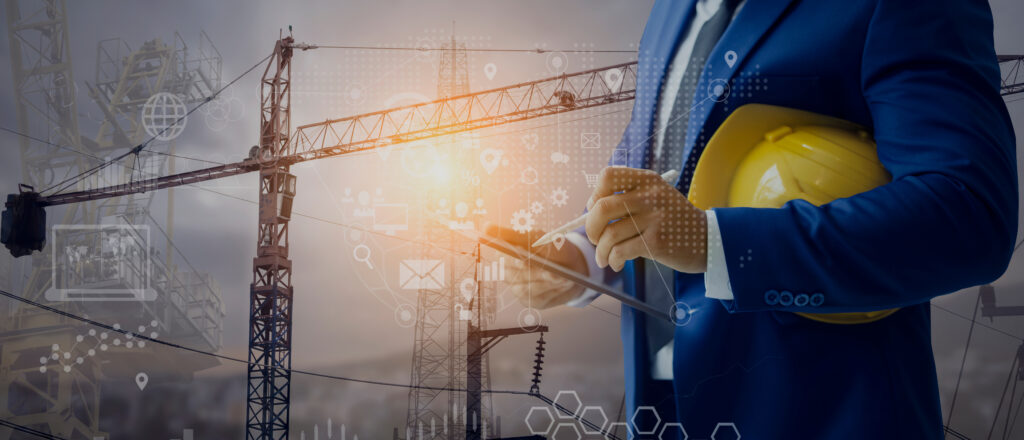 Business man using IoT to optimise processes